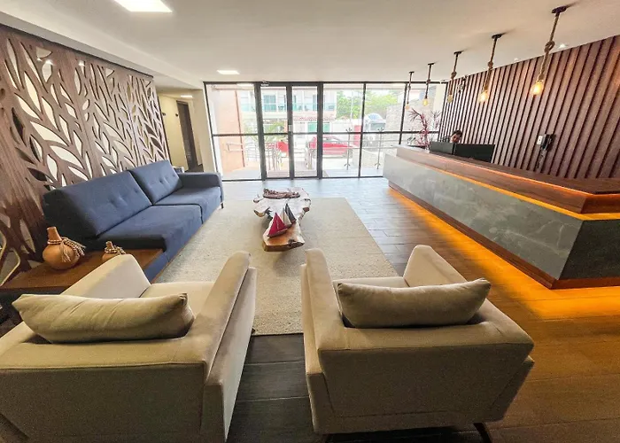 Flat Moderno em com vista Mar e restaurante na cobertura